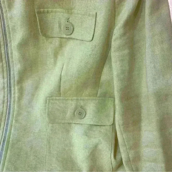 Bianca Nygard 100% linen Blazer. Size 10P. - Picture 6 of 7